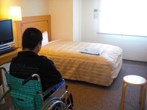 Inside the accessible room