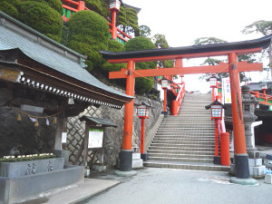 Stairs to the main shrine