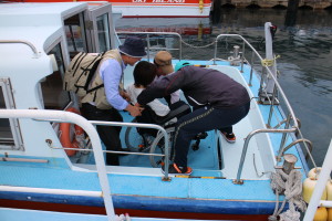Afterpart of Kuniga pleasure boat
