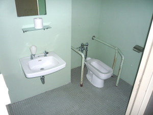 Accessible bathroom in the Community Center